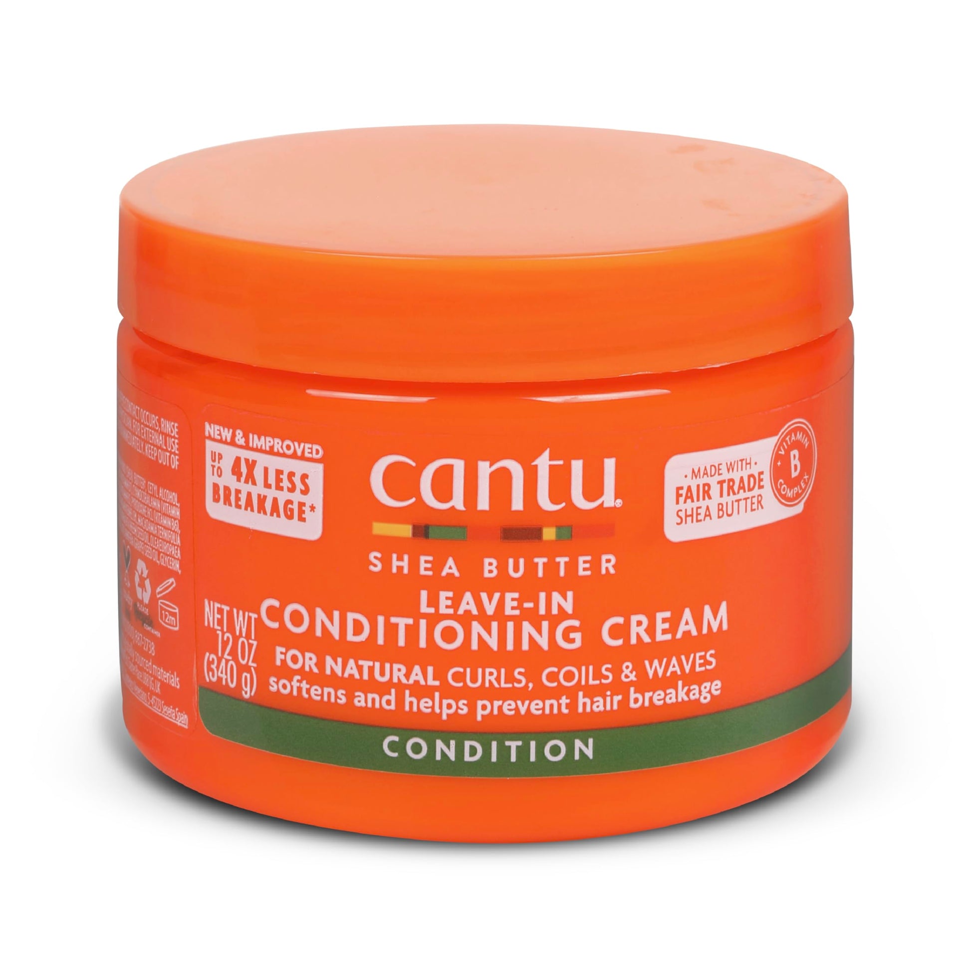 Tomato Cantu Shea Butter for Natural Hair Leave in Conditioning Cream, 12 Oz