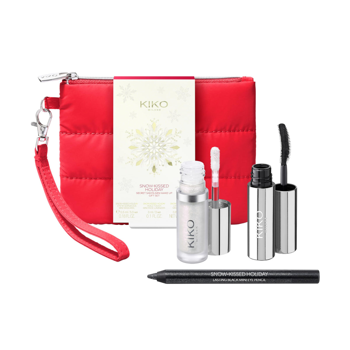 White Smoke KIKO Milano Snow-Kissed Holiday Secret Santa Mini Make Up Gift Set