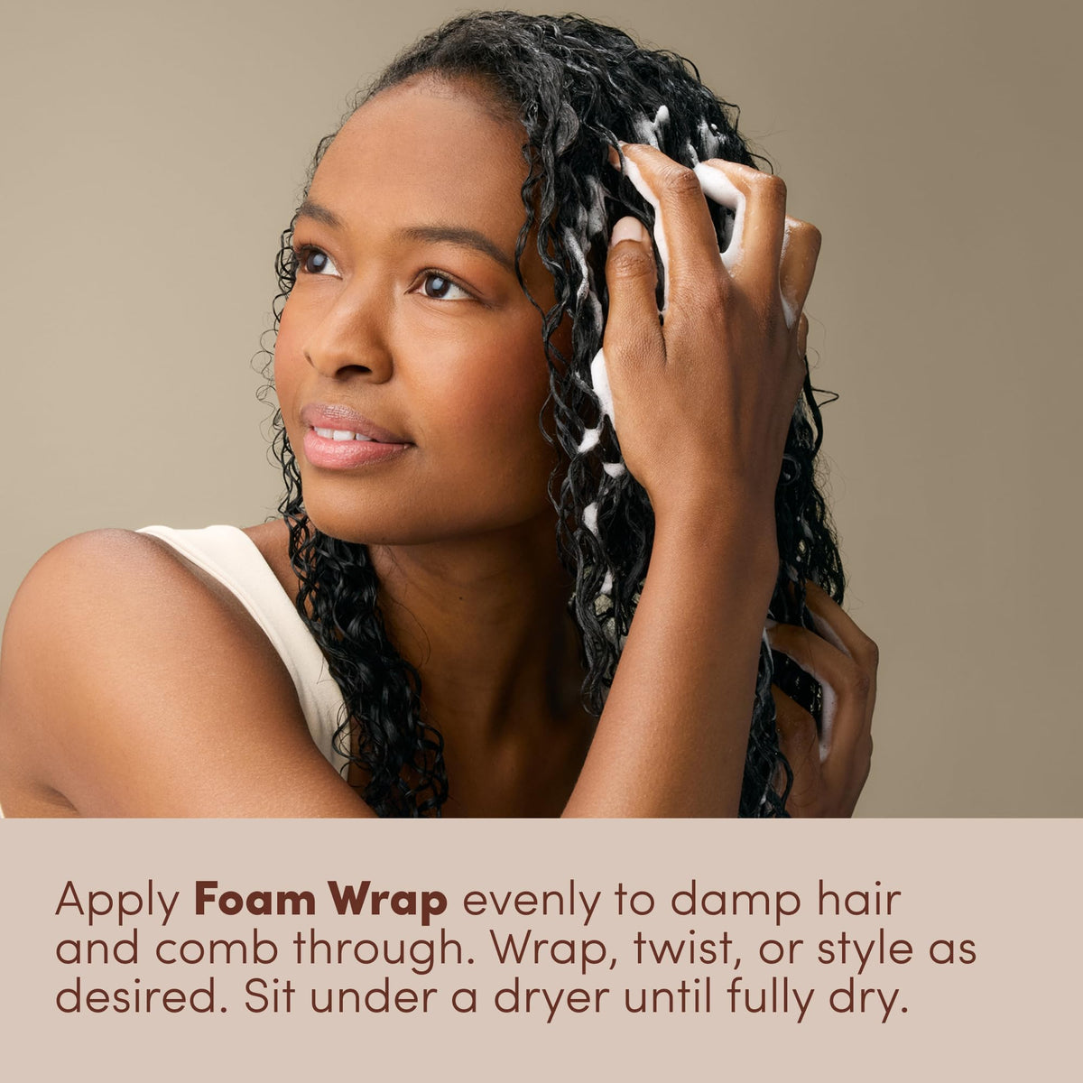 Gray Mizani Foam Wrap Curly Hair Styling Foam Mousse - For Curly Hair