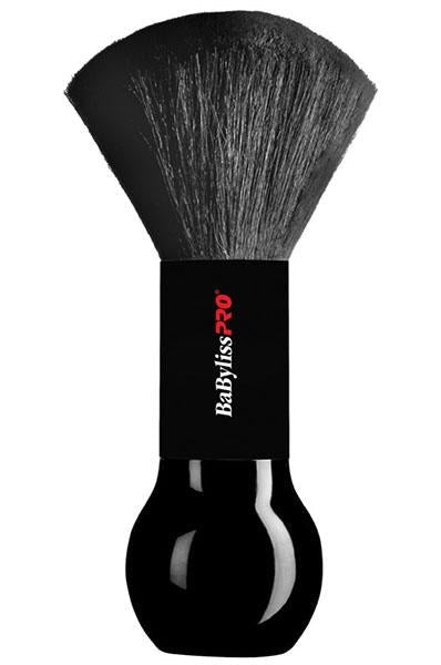 White Smoke BABYLISS PRO Large Neck Duster with Natural Bristles [19cm tall]