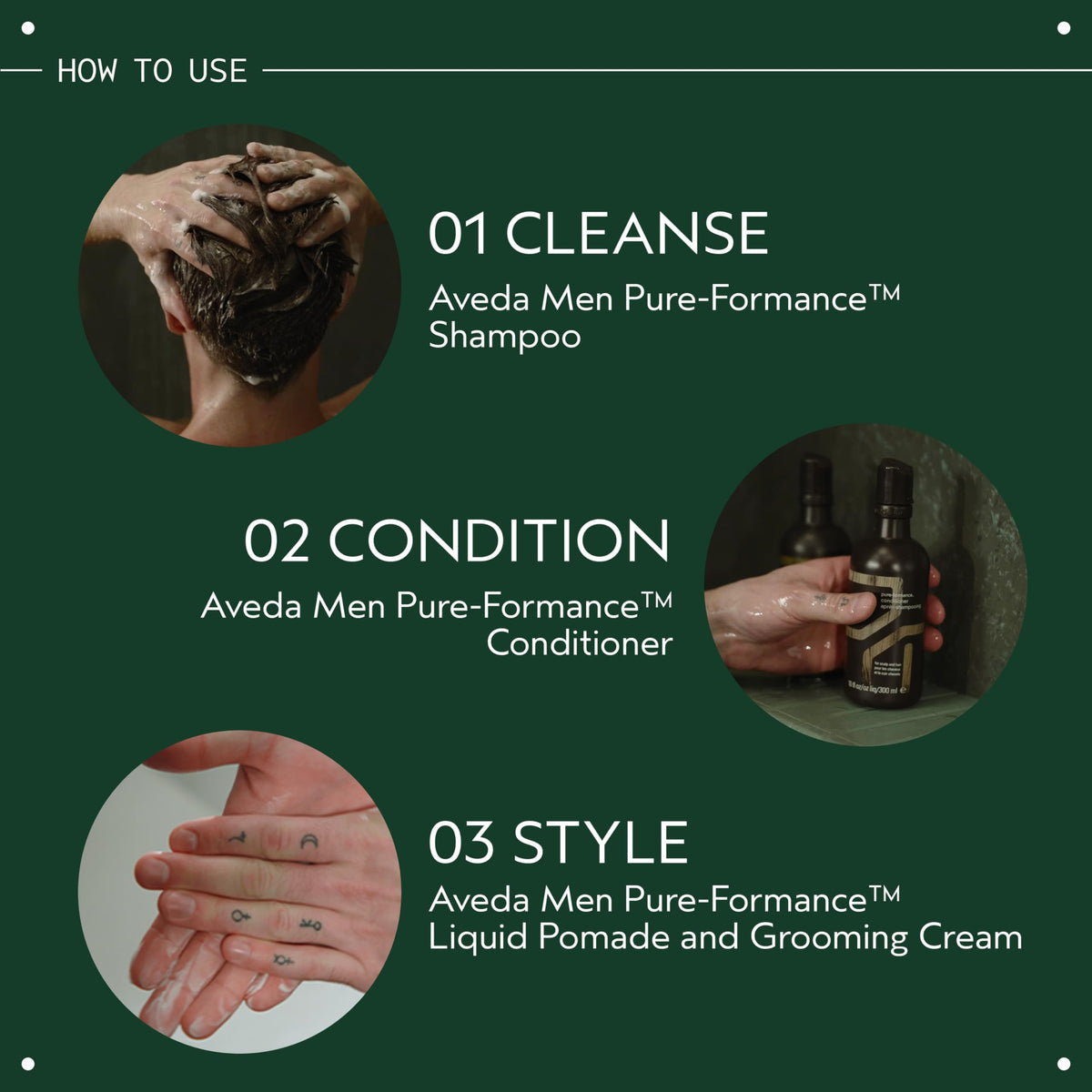 Dark Slate Gray Aveda Men Pure-Formance Conditioner | Daily Lightweight Conditioner for Men’s Hair | Conditions and Adds Shine | 99% Naturally Derived*, 10 Fl Oz