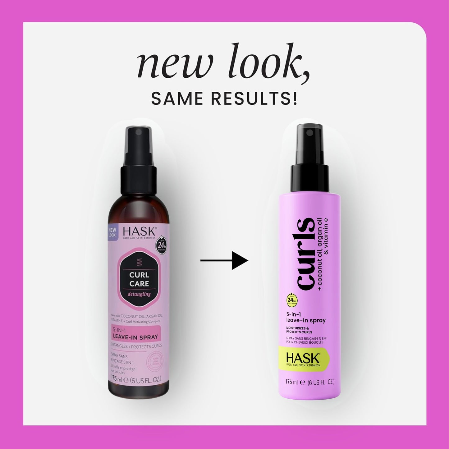 White Smoke HASK CURL CARE 5-IN-1 Leave-In Spray Conditioner 2 Piece Bundle- vegan formula, cruelty free, color safe, gluten-free, sulfate-free, paraben-free