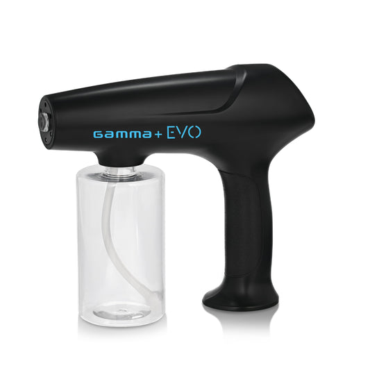 White Smoke GAMMA+ Evo Nano Mister Cordless Portable Water Sprayer, Disinfect Mist, USB-C Rechargeable for Barber, Salon, Home Use, Black