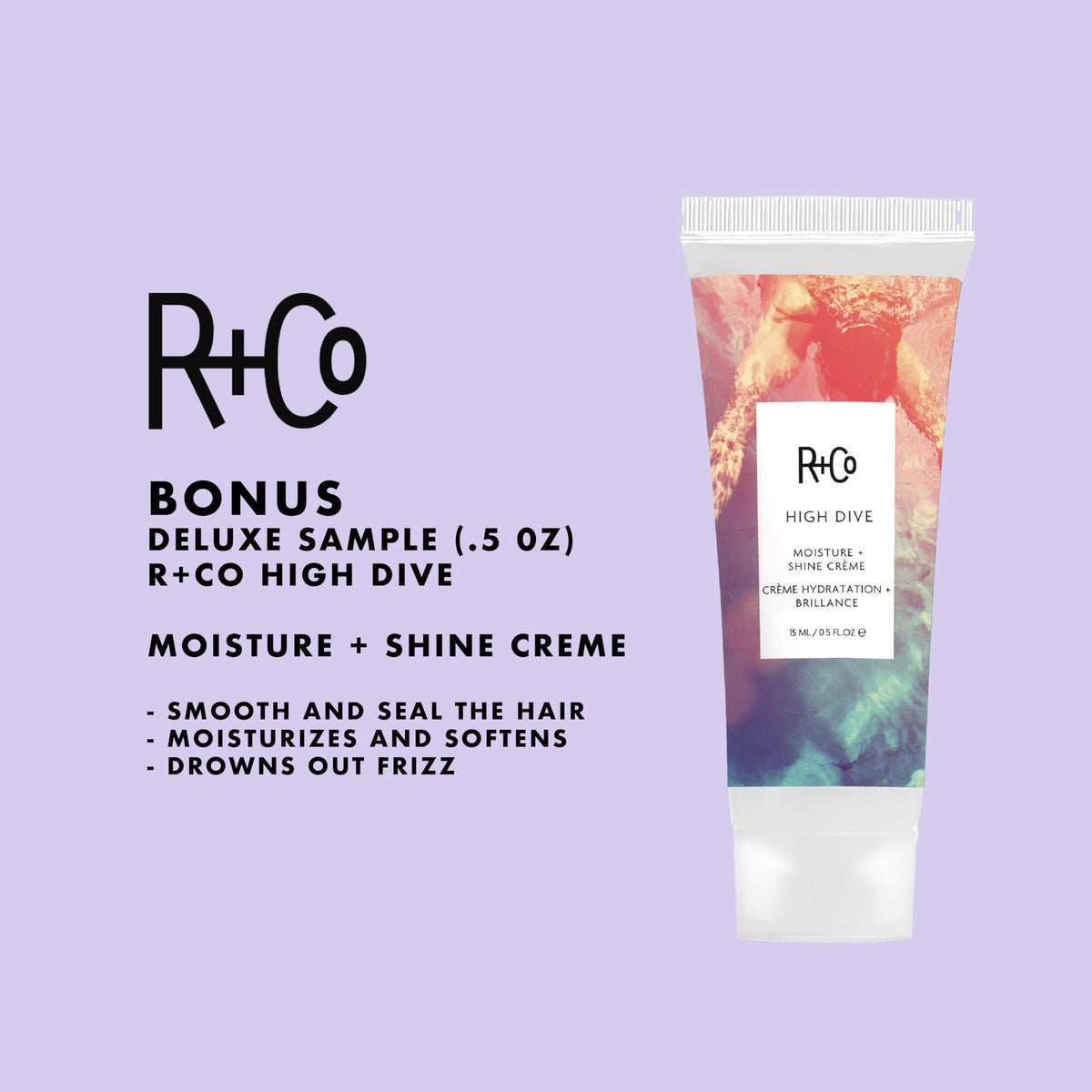 Thistle R+Co HIGH DIVE Moisture + Shine Crème | Leave-In Hydrating Cream for Smooth, Frizz-Free Hair | Adds Softness, Shine & Manageability | Vegan & Color-Safe