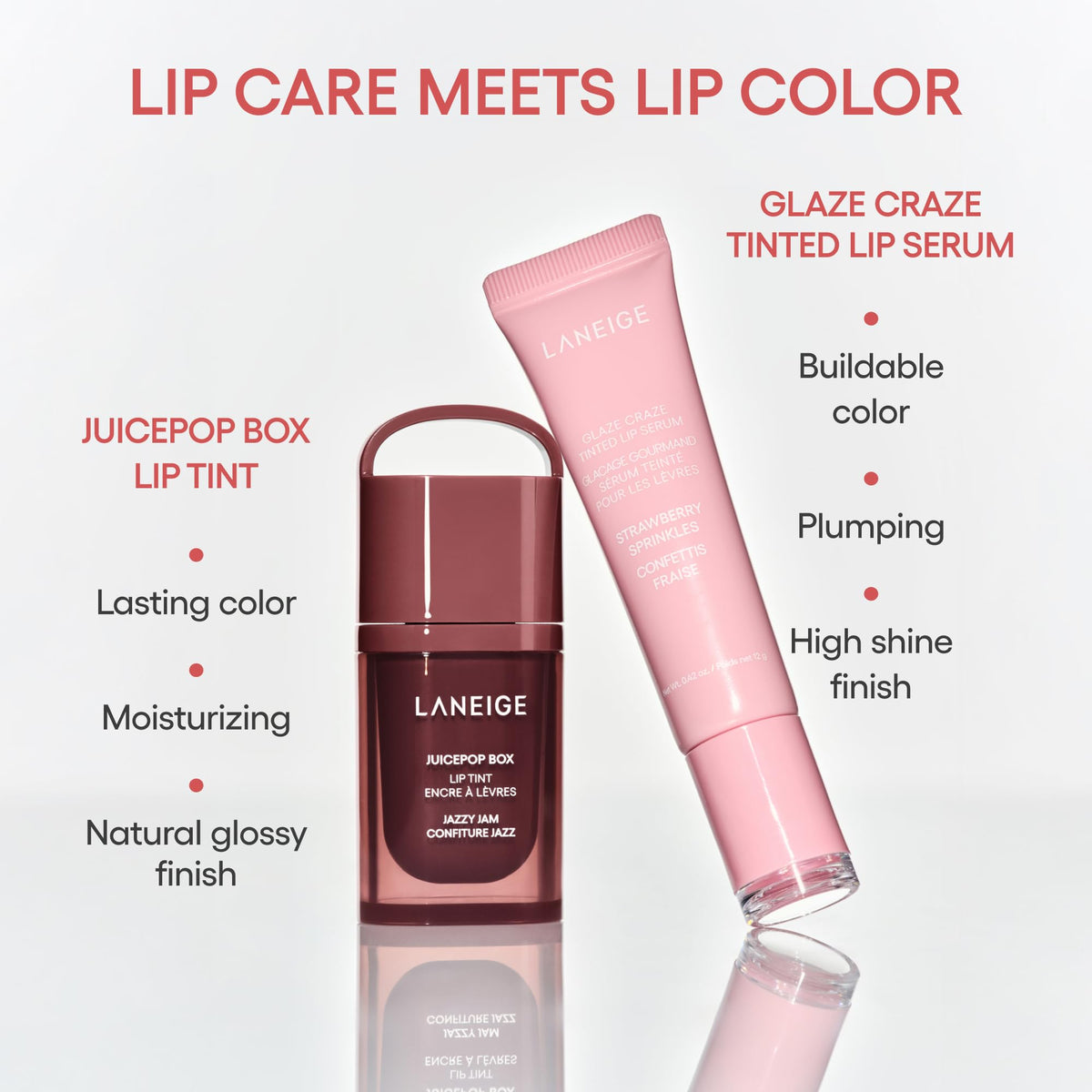 Lavender LANEIGE Blurred Skin & Glowy Lips Set