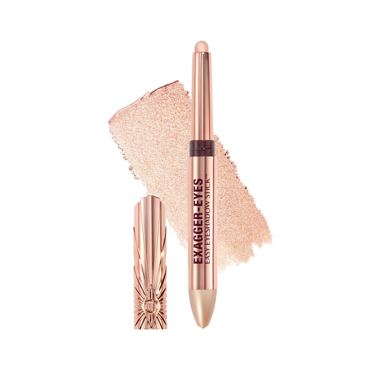 White Smoke Charlotte Tilbury Exagger-Eyes Easy Eyeshadow Stick, Blendable Cream