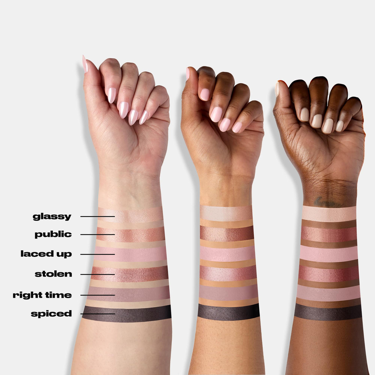 White Smoke Urban Decay Naked3 Mini Eyeshadow Palette - 6 Rosy Pink Neutral Shadows