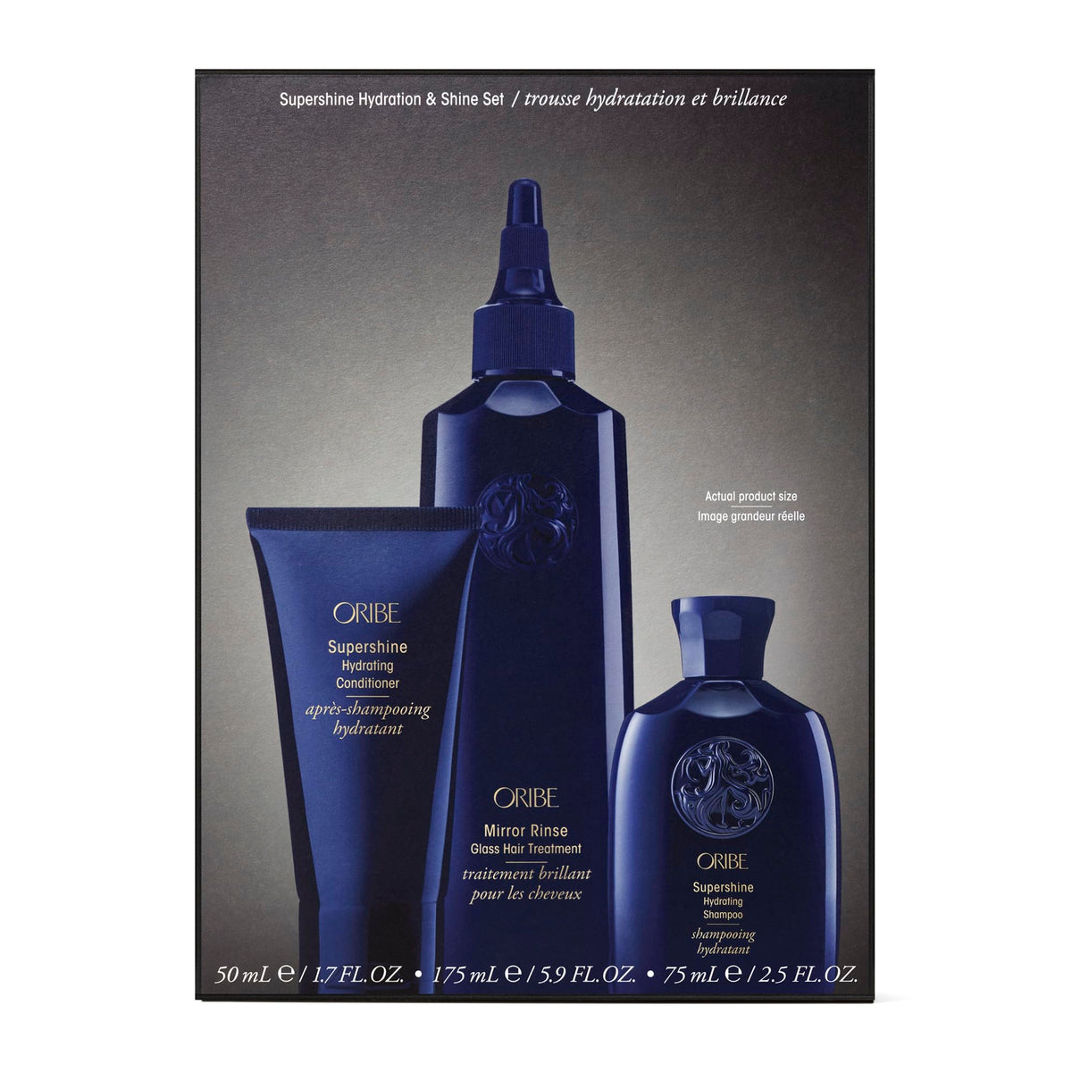 Midnight Blue Oribe Supershine Hydration & Shine Holiday Set - Hydrates Hair & Adds Shine