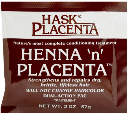 Black Hask Henna 'N' Placenta Conditioning Treatment Packet 2 oz (33105B)
