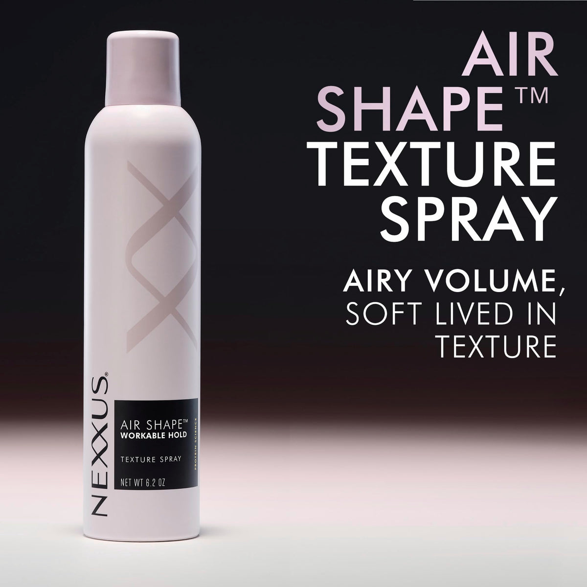Black Nexxus AIR SHAPE Workable Hold Texture Spray, 6.2 Oz