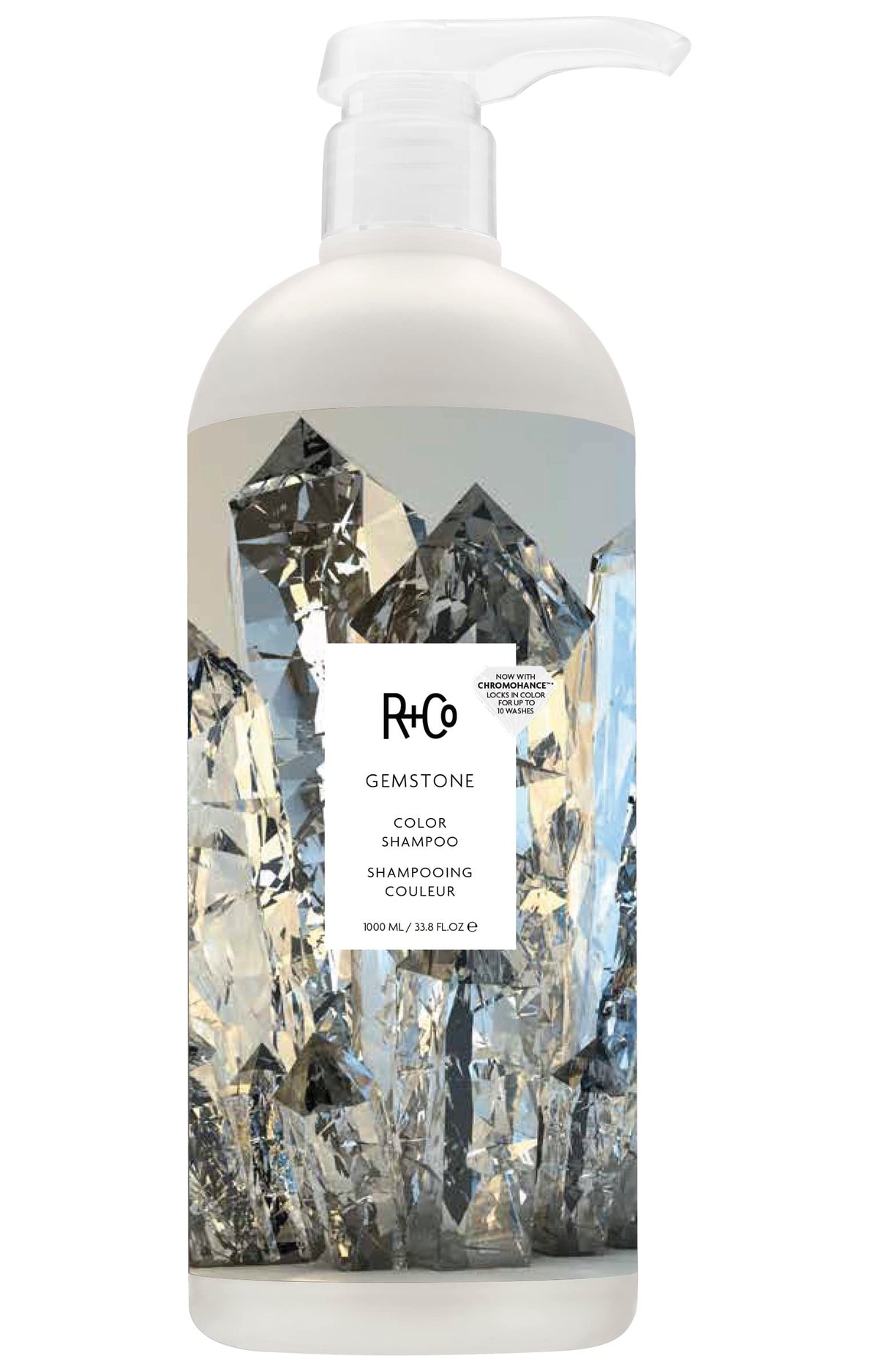 White Smoke R+Co GEMSTONE Color Shampoo, 2 Oz
