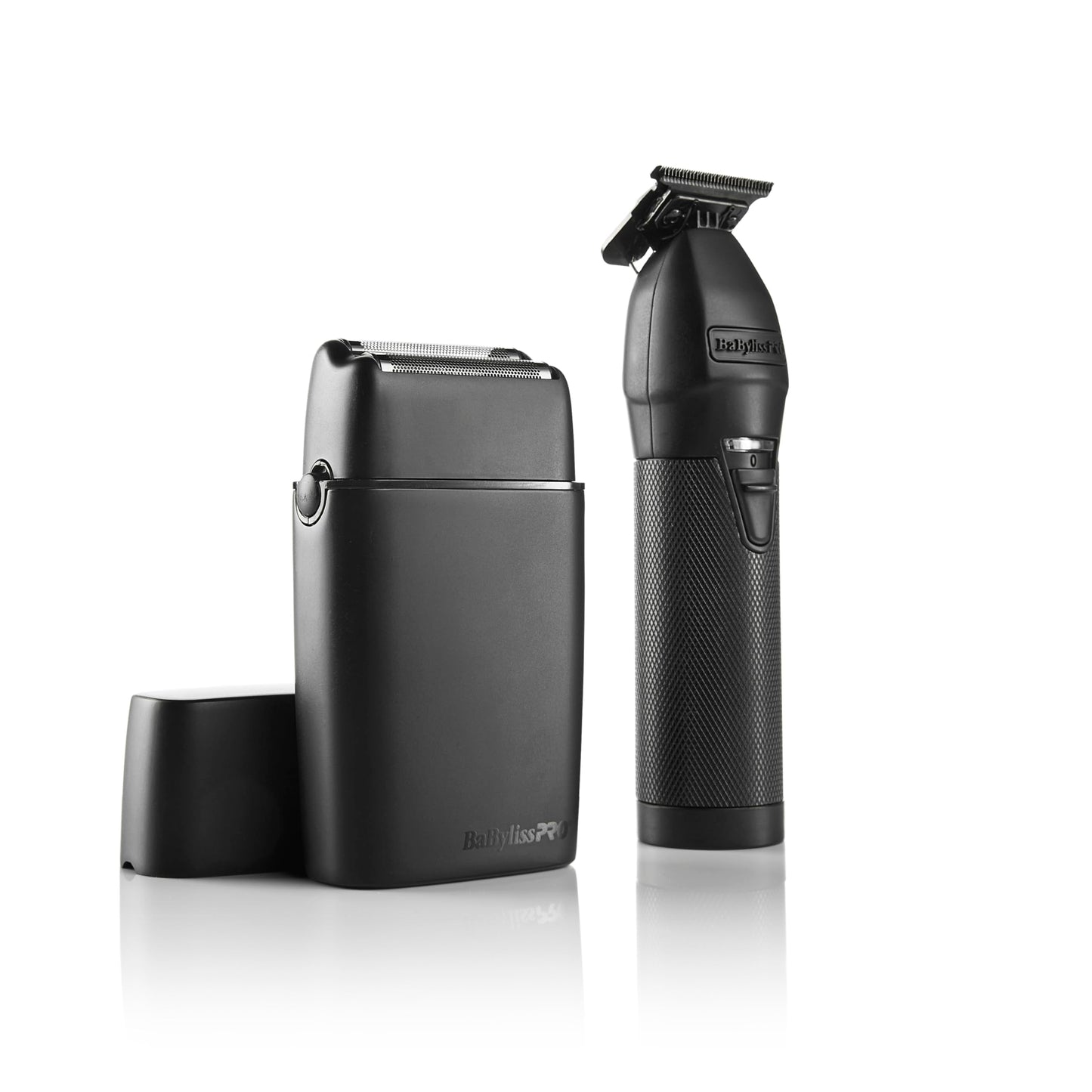 White Smoke BaBylissPRO LIMITEDFX Cord/Cordless Hair Trimmer and Double Foil Hair Shaver Prepack, High-Performance Lithium-Ion Batteries for Long-Lasting Cutting