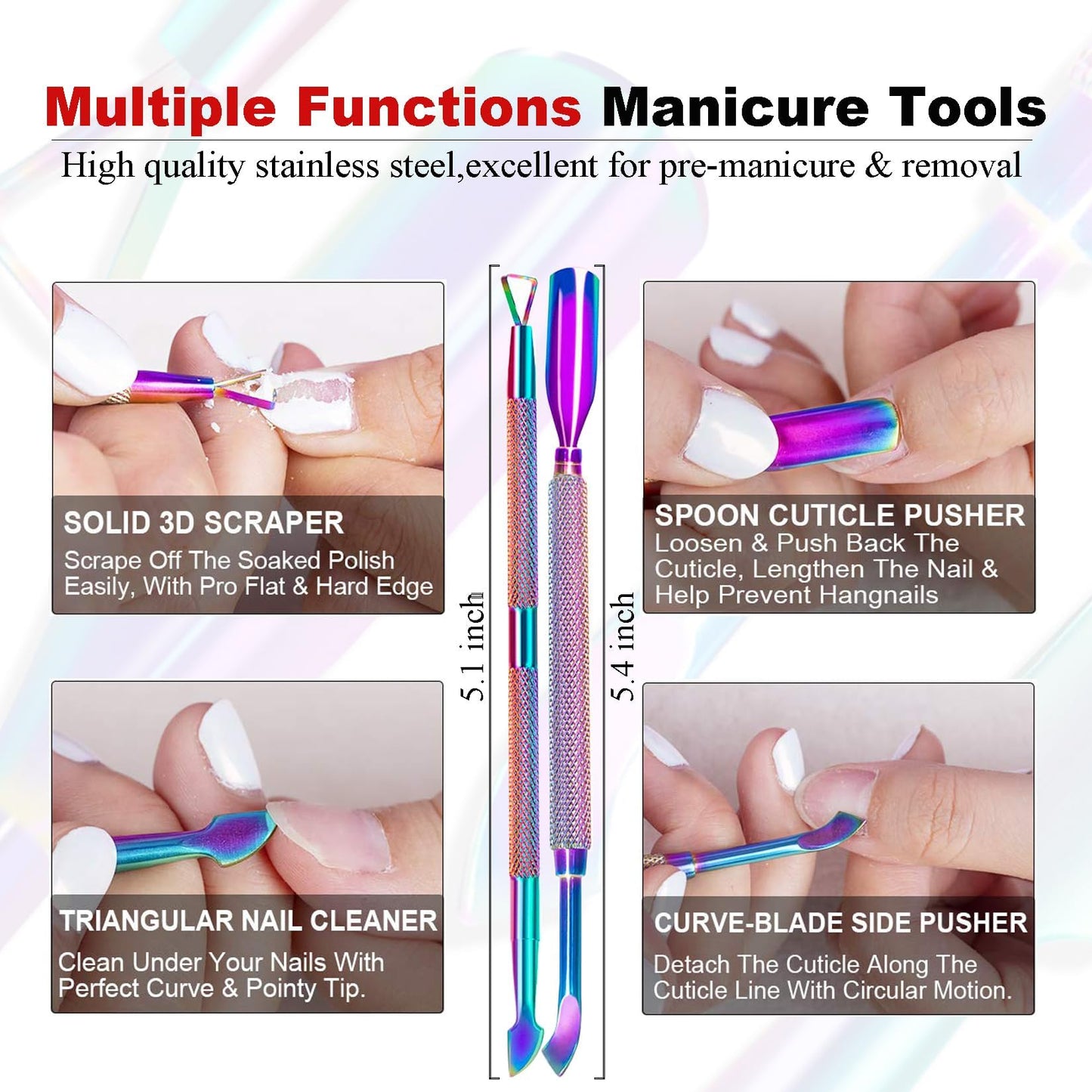 White Smoke Gel Polish Remover, Gel Remover Kit Includes Cuticle Oil for Nail & Nail Polish Remover Tool No Soaking or Wrapping Removes Gel Polish in 2-5 Minutes