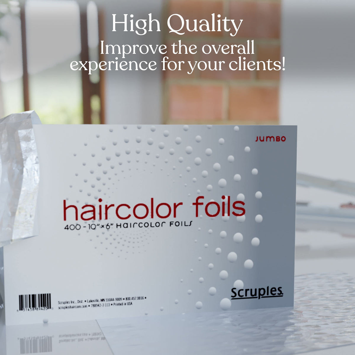 Gray SCRUPLES ALUMINUM FOIL PRECUT 400-PK