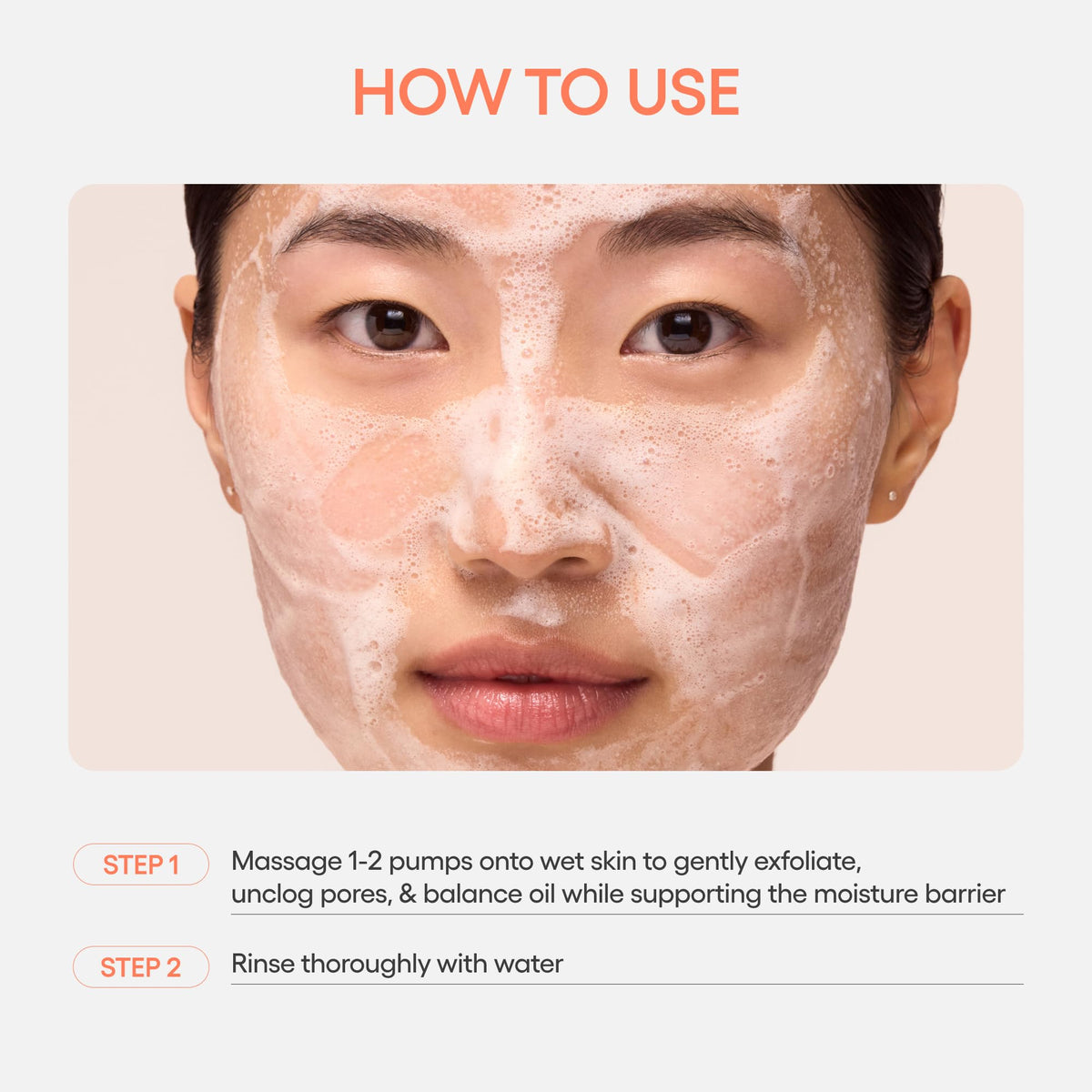 White Smoke LANEIGE Balance Mode Rice Foaming Korean Gel Cleanser with Glycolic Acid