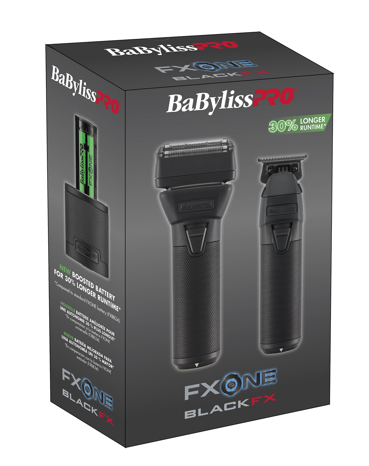 Dim Gray BaBylissPRO FXONE BlackFX Limited Edition Prepack - Stick Shaver and Outlining Trimmer