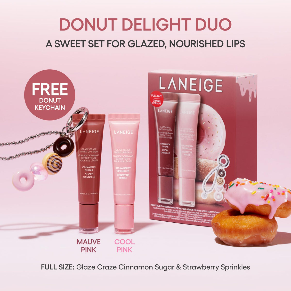 Misty Rose LANEIGE Blurred Skin & Glowy Lips Set