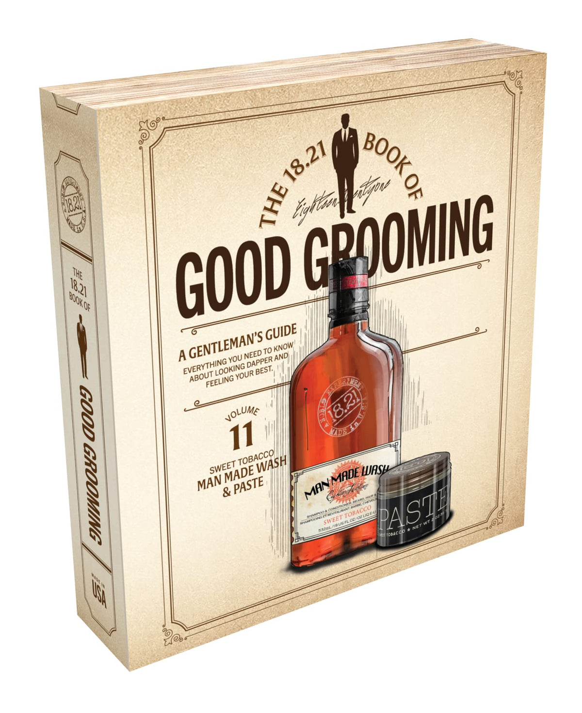 White Smoke 18.21 Man Made Men's Book of Good Grooming Gift Set