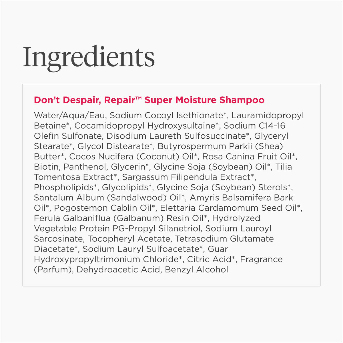 White Smoke Briogeo Don't Despair, Repair! Super Moisture Shampoo