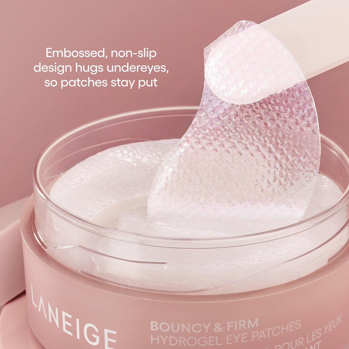 Light Gray LANEIGE Bouncy & Firm Hydrogel Eye Patches