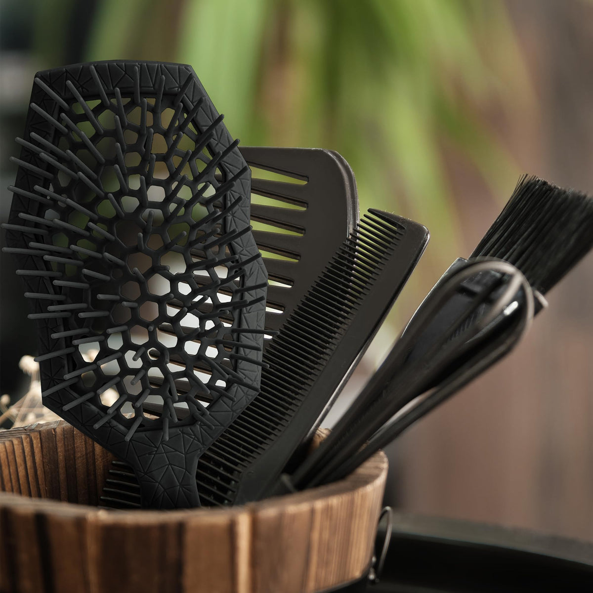 Black StyleCraft NoKNOTS Detangler Brush Knot Free Hair Brush for Women
