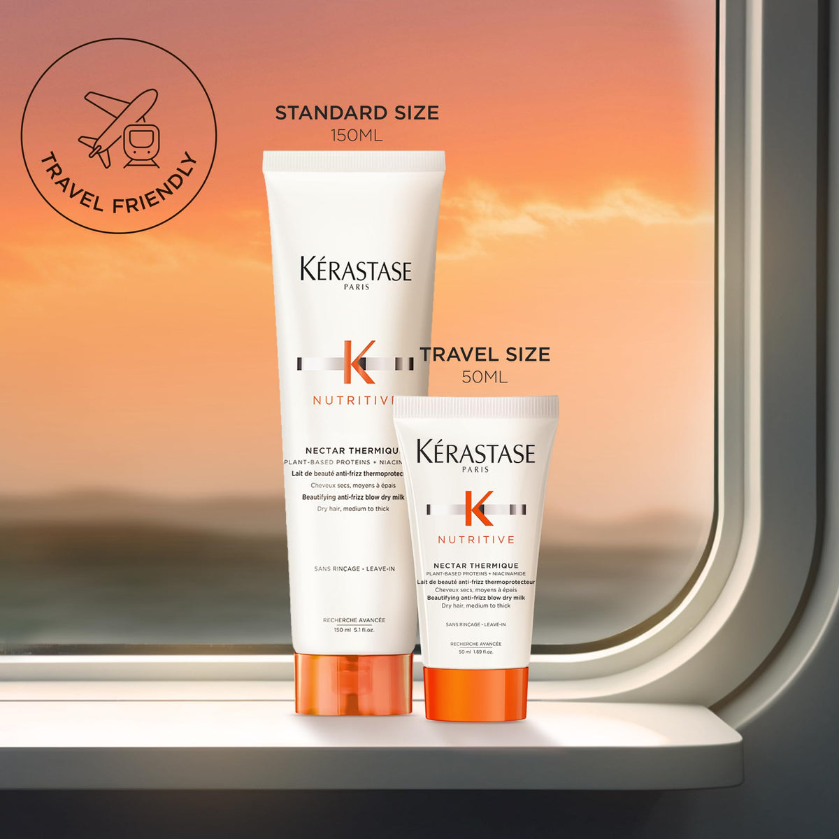 Sandy Brown Kerastase Nectar Thermique Cream – For Medium to Thick Dry Hair