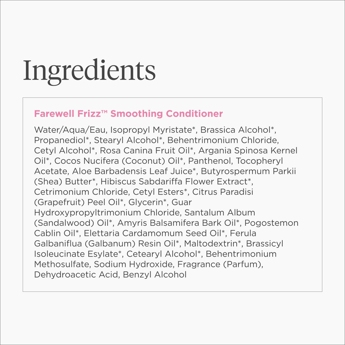 White Smoke Briogeo Farewell Frizz Smoothing Conditioner | Silicone-Free
