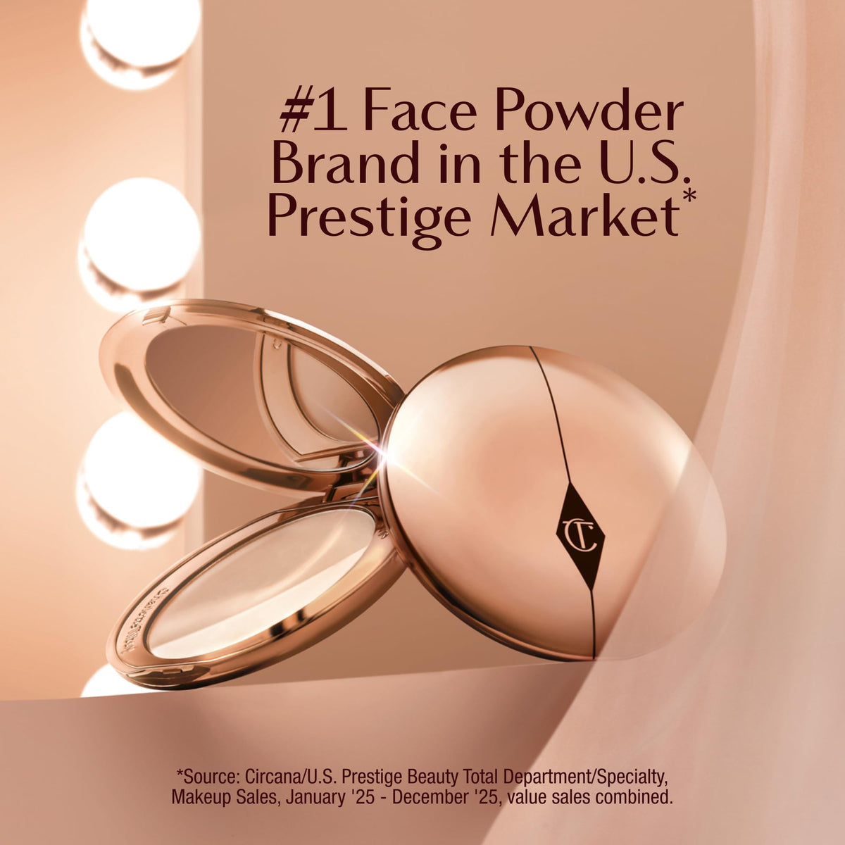 Tan Charlotte Tilbury Airbrush Flawless Finish Blurring & Setting Powder