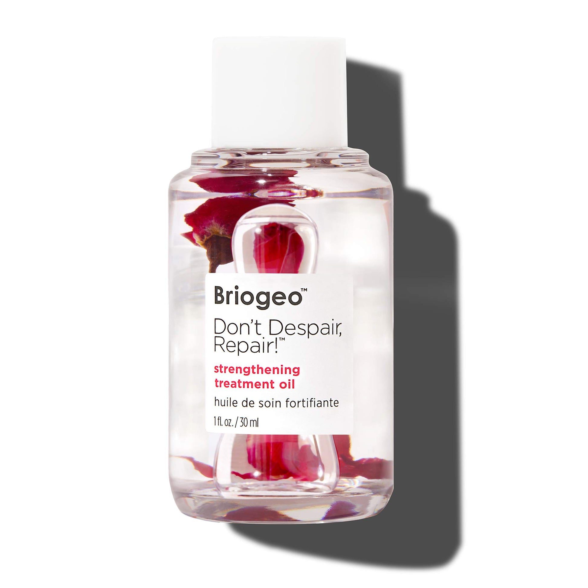 White Smoke Briogeo Don't Despair, Repair! Strengthening Treatment Oil | Moisturizing for Dry, Damaged Hair | Seals Split Ends & Boosts Shine | Silicone-Free | Vegan & Cruelty-Free | 1 oz
