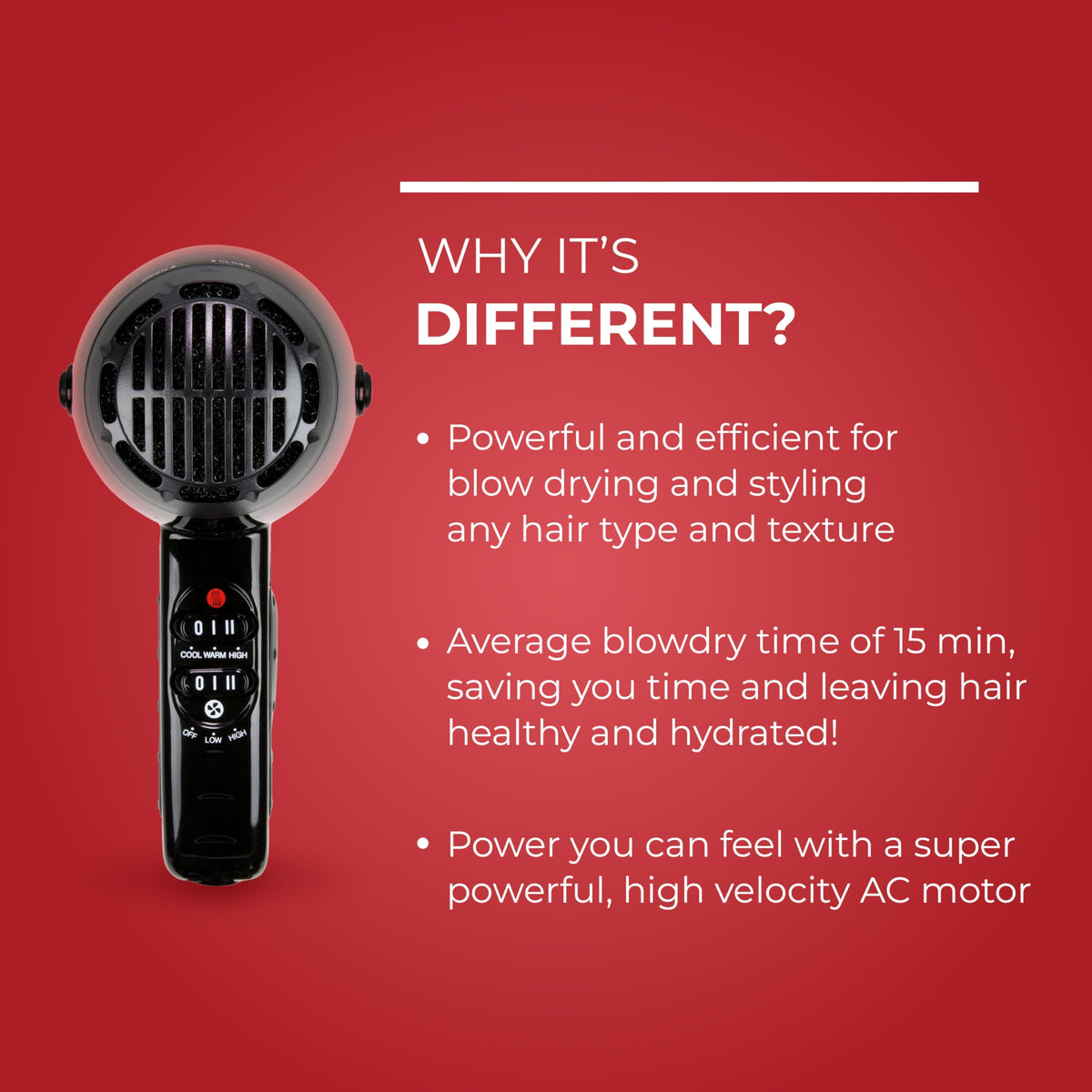 Brown FHI HEAT Platform Nano Power Salon Pro 2000 Tourmaline Ceramic Quick Dry Hair Dryer with 3 Piece Attachment Set (Comb, Concentrator, and Diffuser), Black
