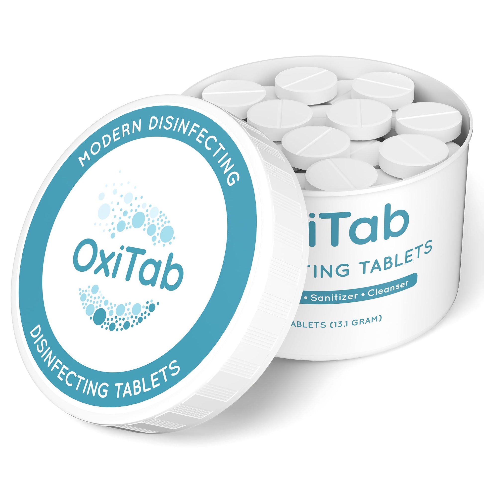 White Smoke OxiTab Hospital-Grade HOCL Effervescent Disinfectant Tablets – EPA Registered – Kills 99.9% of Germs, Bacteria & Viruses – Perfect for Healthcare, Salon & Home Use (30 Tabs, 13.1g)