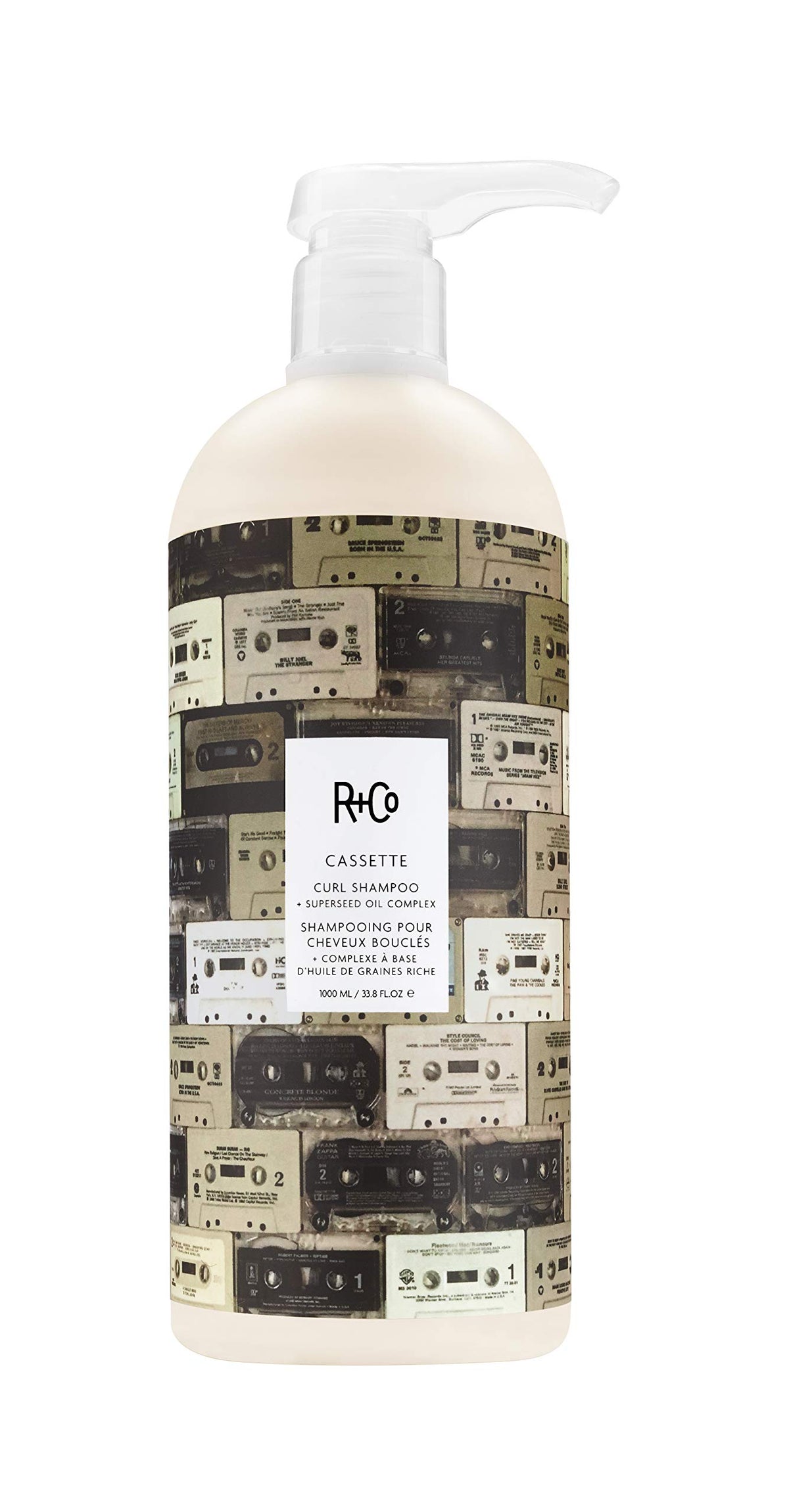 White Smoke R+Co CASSETTE Curl Shampoo + Superseed Oil Complex, 8.5 Oz