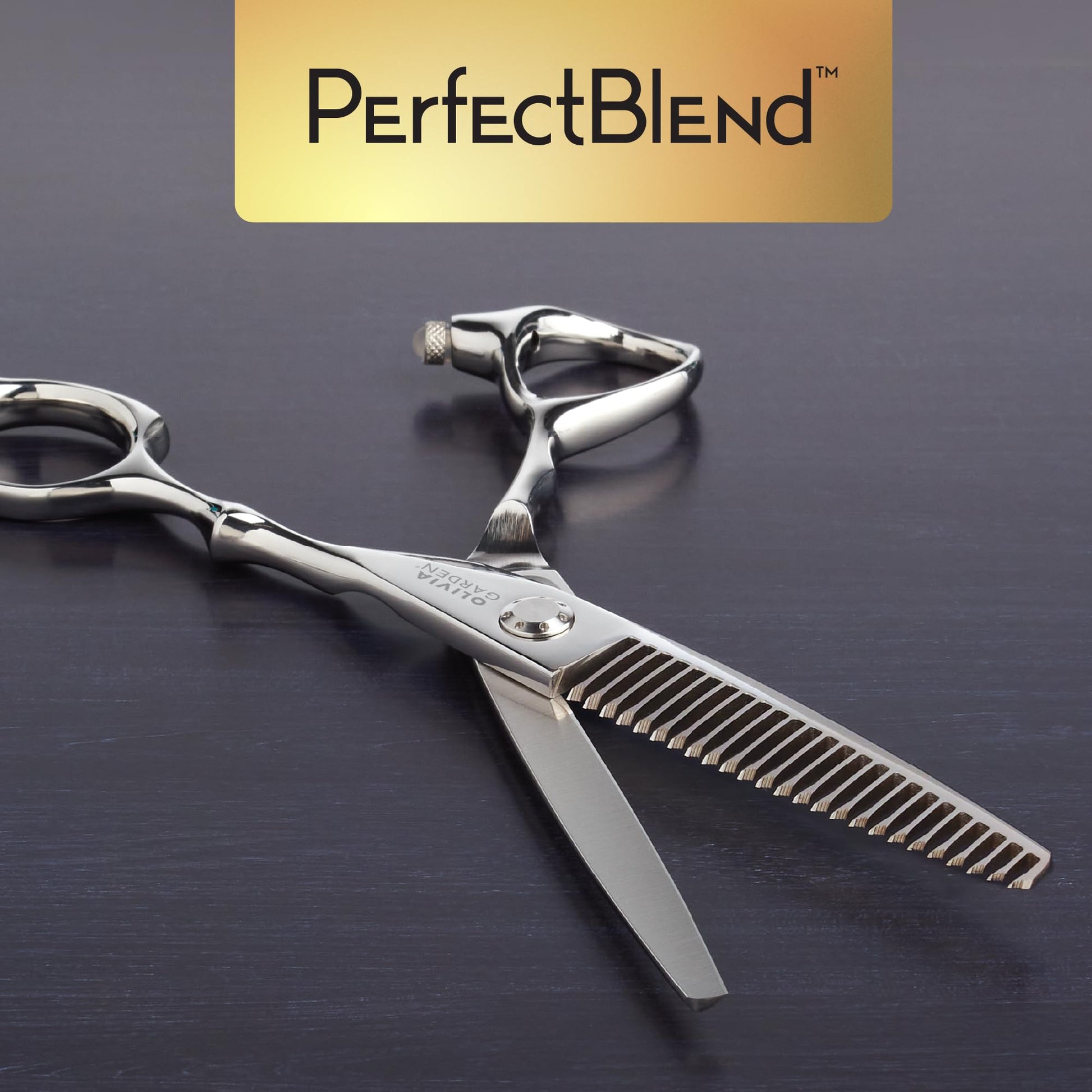 Dark Slate Gray Olivia Garden PerfectBlend intro case 6" thinner contains: PB-T25, oil pen, cleaning cloth & zipper case