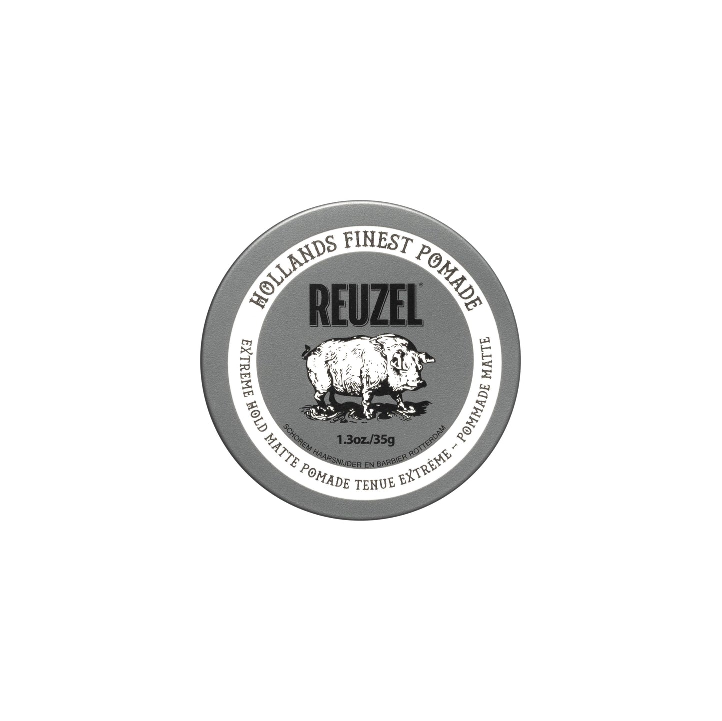 White Smoke REUZEL Extreme Hold Matte Pomade, Strongest All Day Hold, Water Soluble Styling, Matte Finish & Flake Free, Easy To Wash Out, For All Hair Types
