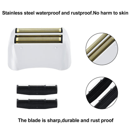 White Smoke 3 Pack Shaver Replacement Foil and Cutters compatible with"andis #17150 shaver foil replacement" Golden