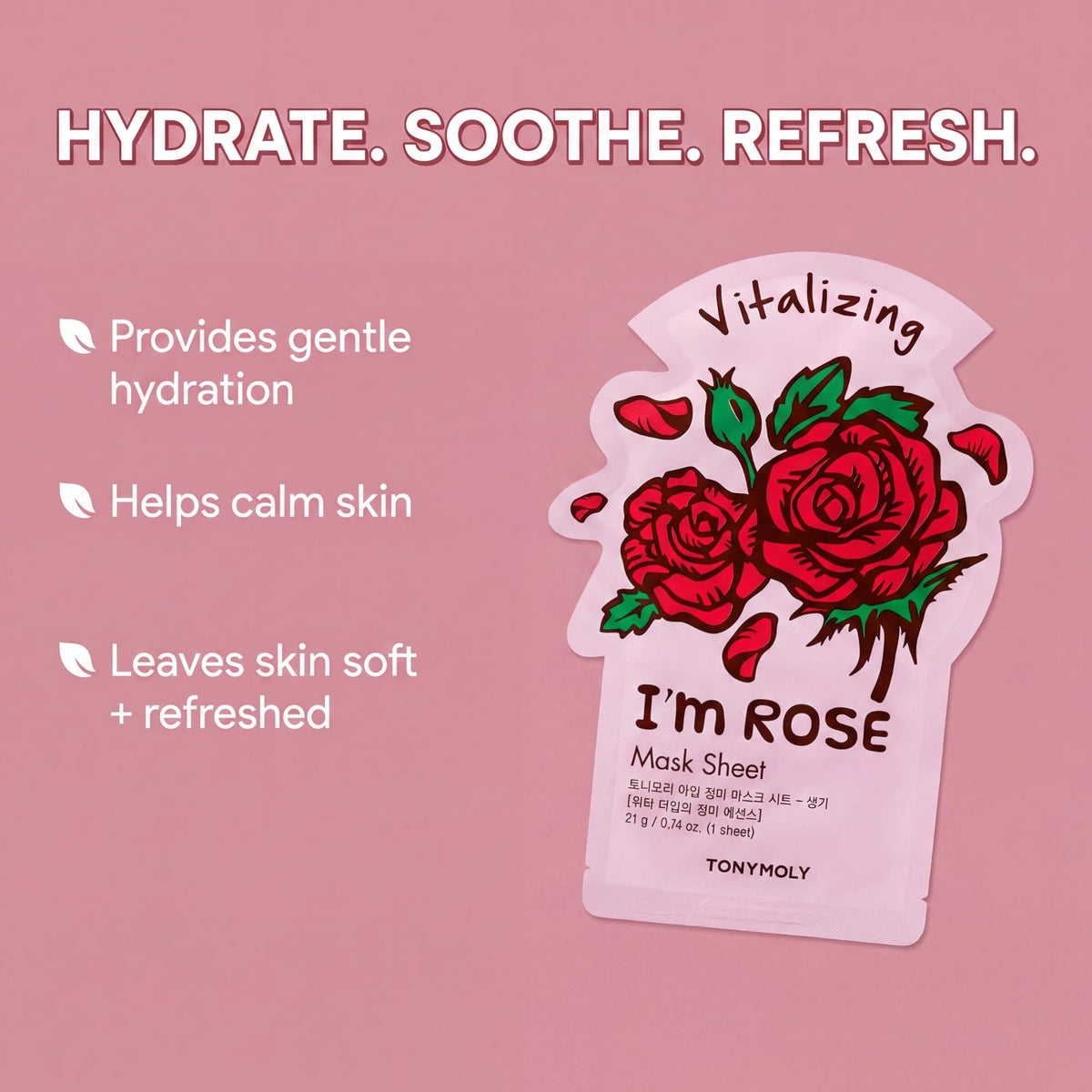 Pale Violet Red TONYMOLY 20th Anniversary Sheet Mask Set - 12 Korean Face Masks Eye & Neck