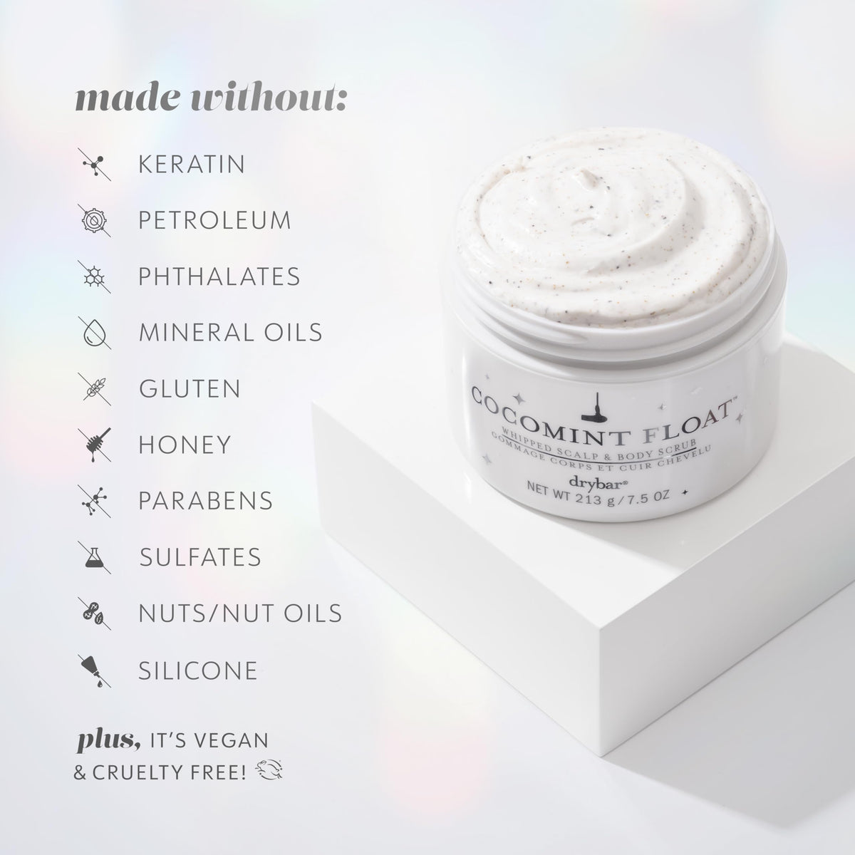 Lavender Drybar Cocomint Float Whipped Scalp & Body Scrub, 7.5 oz