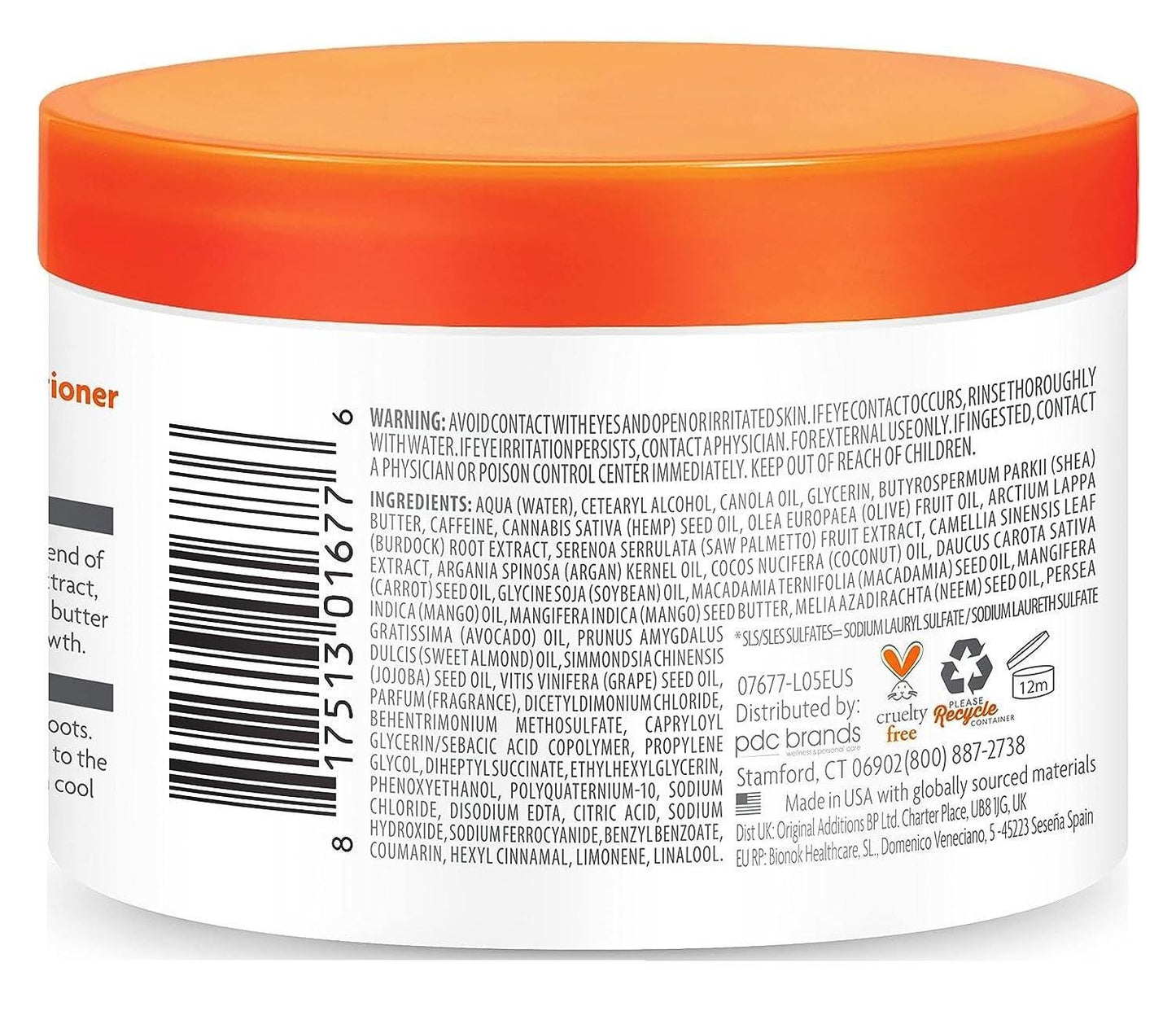 White Smoke Cantu Mens Leave-In Conditioner 13 Ounce Jar (384ml) (6 Pack)