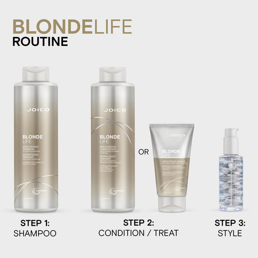 Lavender Joico Blonde Life Brightening Conditioner | For Blonde Hair | Illuminate Hydration & Softness | Add Softness & Smoothness | Sulfate Free | With Monoi & Tamanu Oil | 33.8 Fl Oz