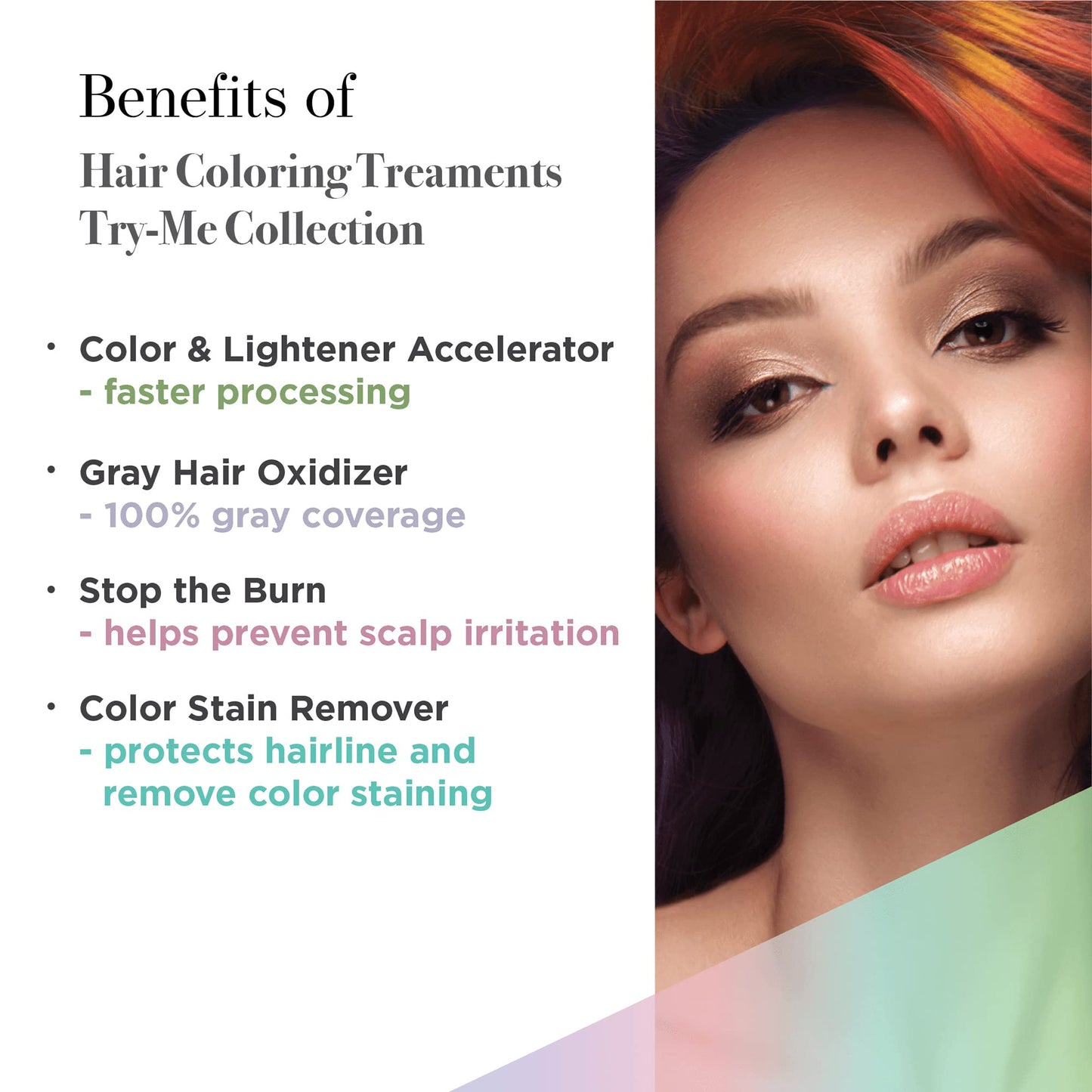 White Smoke Cuccio Haircare Try Me Collection Kit - Hair Coloring Essentials - Includes Stop The Burn And Gray Hair Oxidizer Treatments - Gluten And Paraben Free - Suitable For Travel - 0.25 Oz Each - 4 Pc