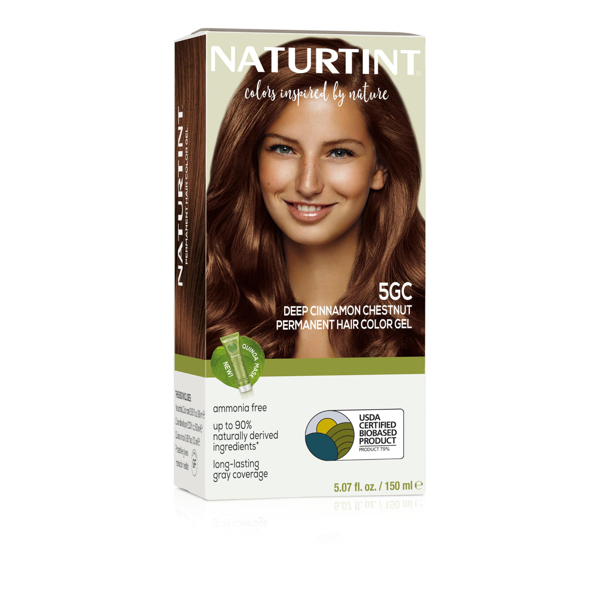 Black Naturtint 5GC Deep Cinnamon Chestnut Permanent Hair Color (Pack of 1), Ammonia Free, Vegan, Cruelty Free, up to 100% Gray Coverage, Long Lasting Results (Packaging may vary)