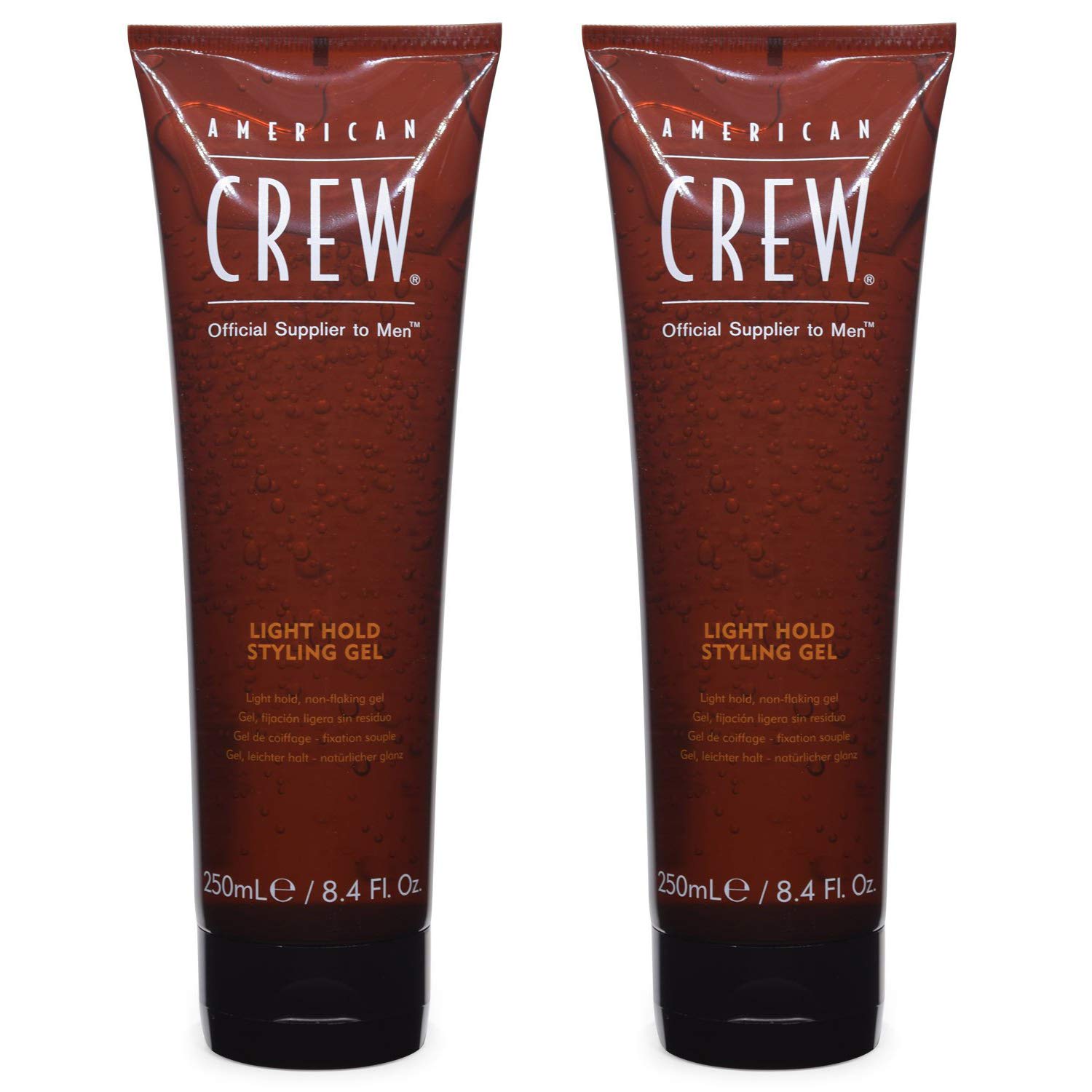 White Smoke AMERICAN CREW Classic Light Hold Styling Gel 250ml / 8.45fl.oz. (Pack of 2)