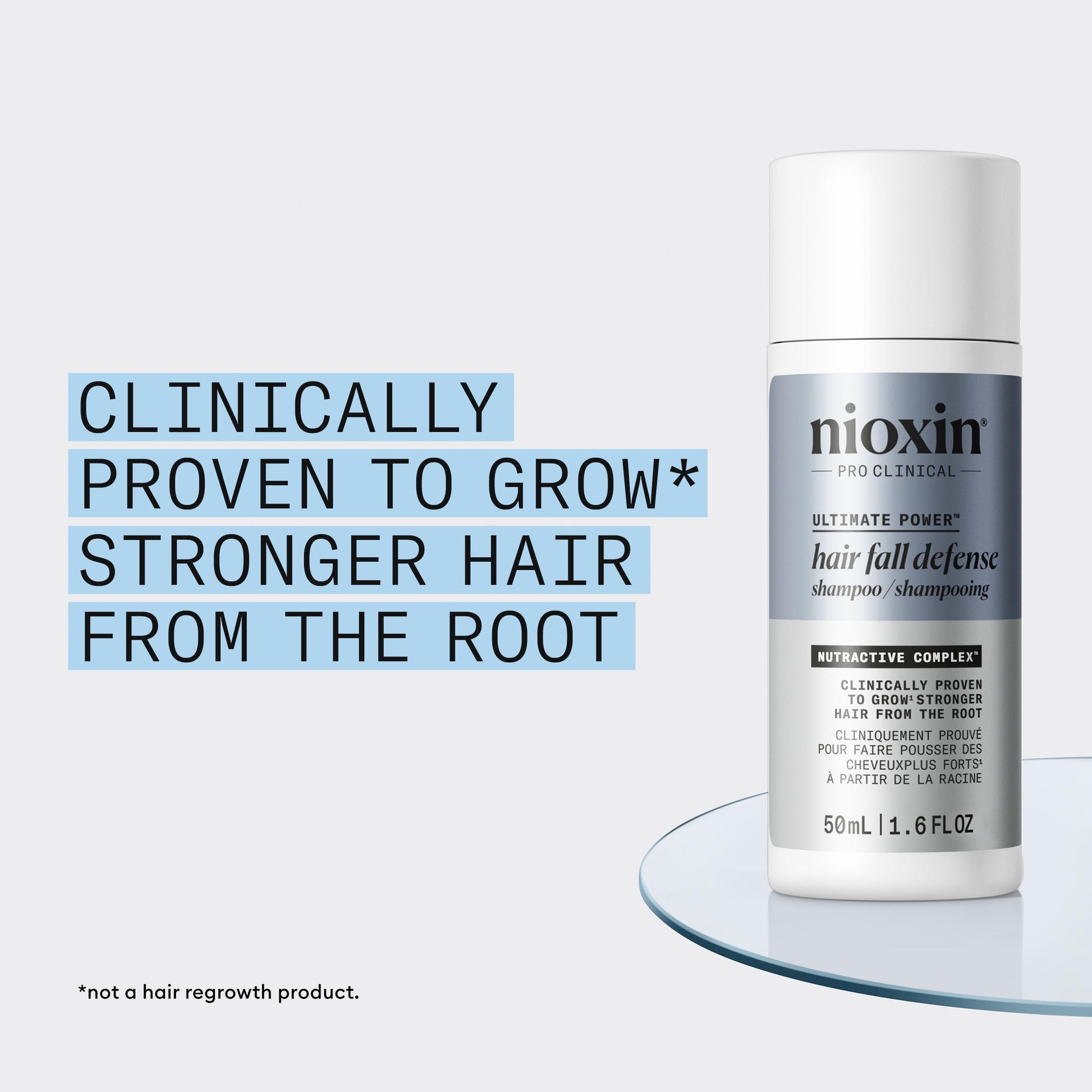 Lavender Nioxin Hair Fall Defense Ultimate Power Shampoo | Visibly Less Hair Loss | For Thicker and Stronger Hair | 1.6 Fl Oz | 50mL
