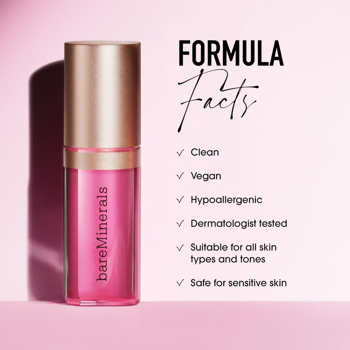 Lavender Blush bareMinerals Nourishing Lip Oil, 3.8ml