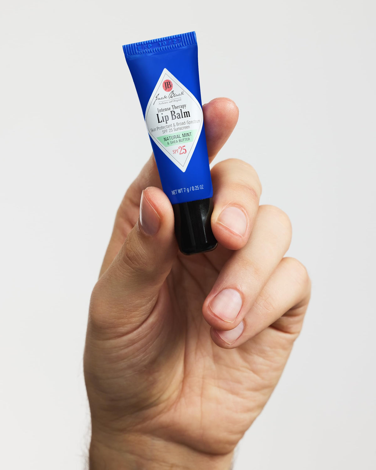 Lavender Jack Black - Intense Therapy Lip Balm SPF 25, 0.25 fl oz - Green Tea Antioxidants, Long Lasting Treatment, Broad-Spectrum UVA and UVB Protection, Pineapple Mint Flavor, 0.25 oz.