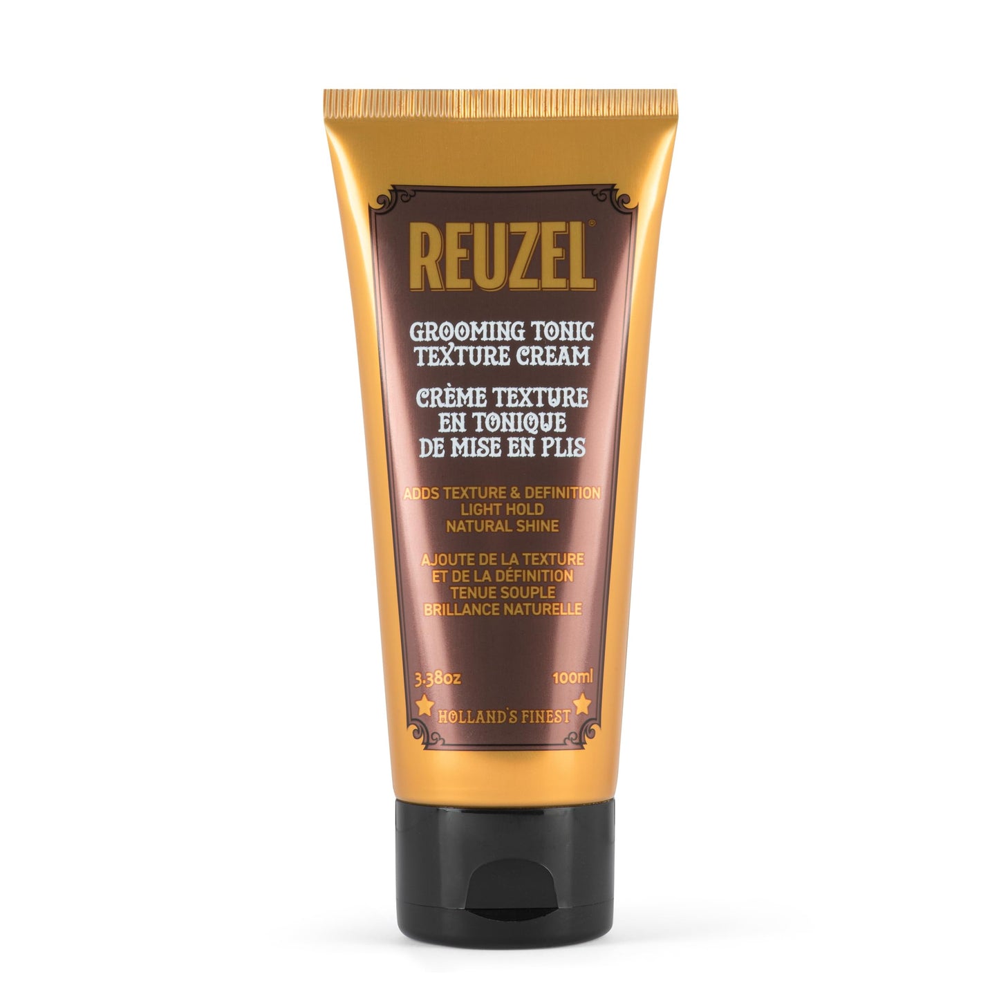 White Smoke REUZEL Grooming Tonic Texture Cream, Light Hold, Curl Texture and Definition, Natural Shine, Heat Protection, For All Hair Types, 3.38oz
