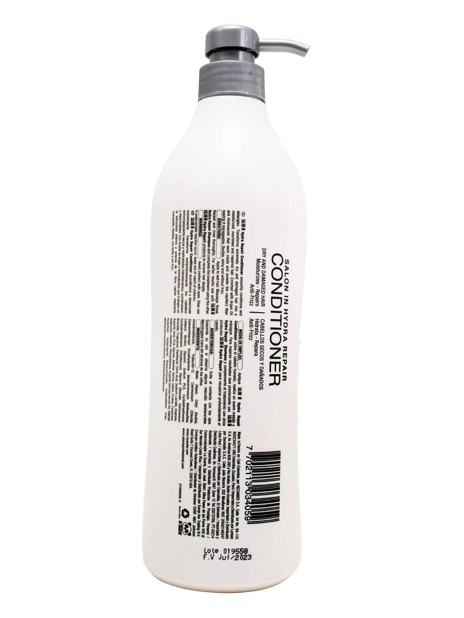 White Smoke Recamier Professional Salon In +Pro Hydra Repair Hair 3 pack kit - Shampoo 33.8oz + Conditioner 33.8oz + Deep Treatment Mask 10.58oz