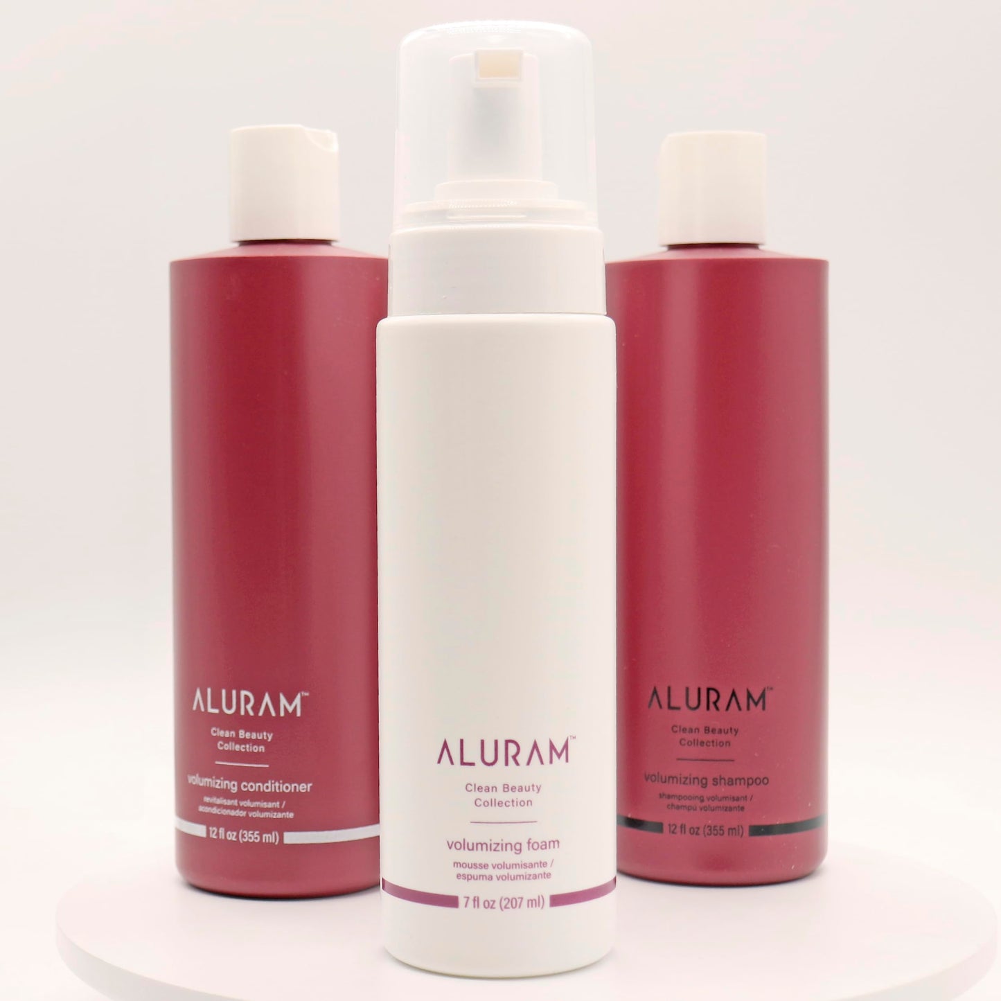 Misty Rose ALURAM Coconut Water Volumizing Foam, Lightweight Volume & Flexible Hold, 7 Fl Oz