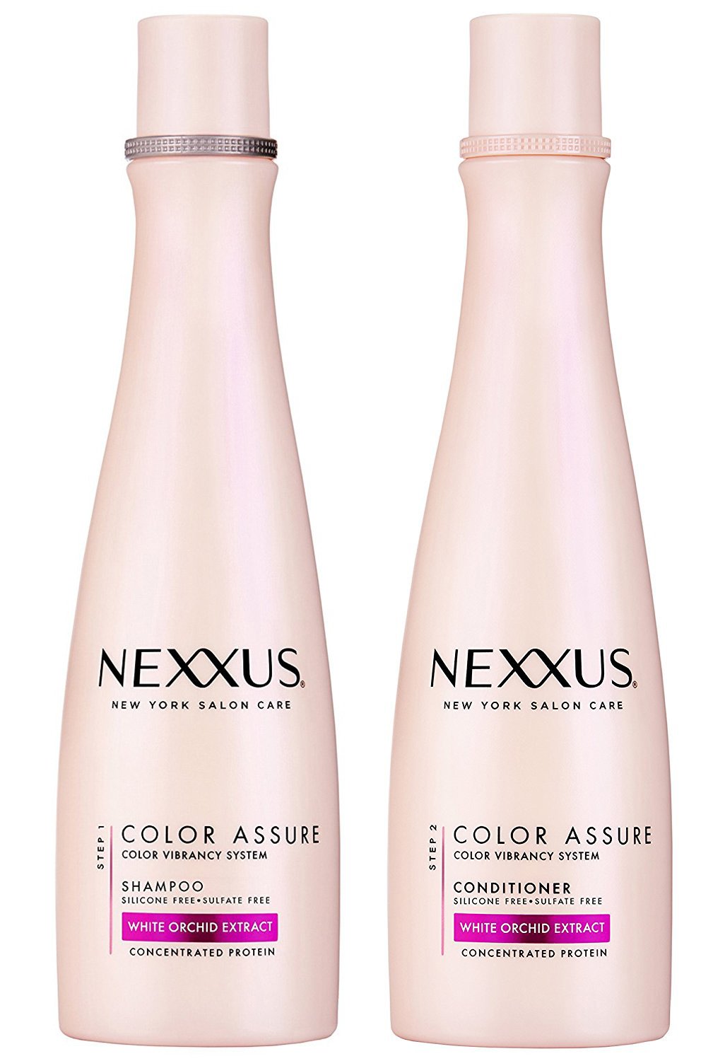 White Smoke Nexxus Color Assure Replenishing Color Vibrancy Shampoo and Conditioner, 1 Set