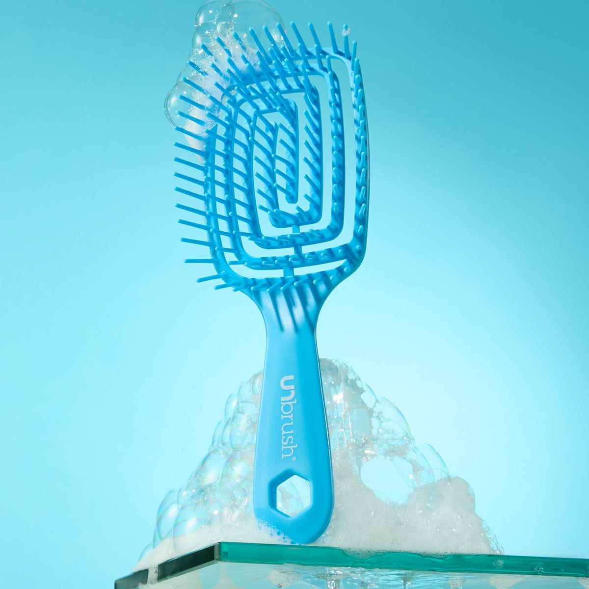 Pale Turquoise FHI Heat UNbrush Flex Detangling Brush - Ultra Flexible Hairbrush